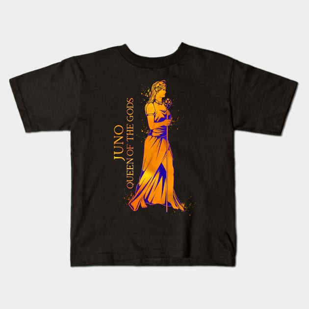 Queen of the gods - Juno Kids T-Shirt by Modern Medieval Design